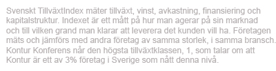 Ranking Svenskt TillväxtIndex